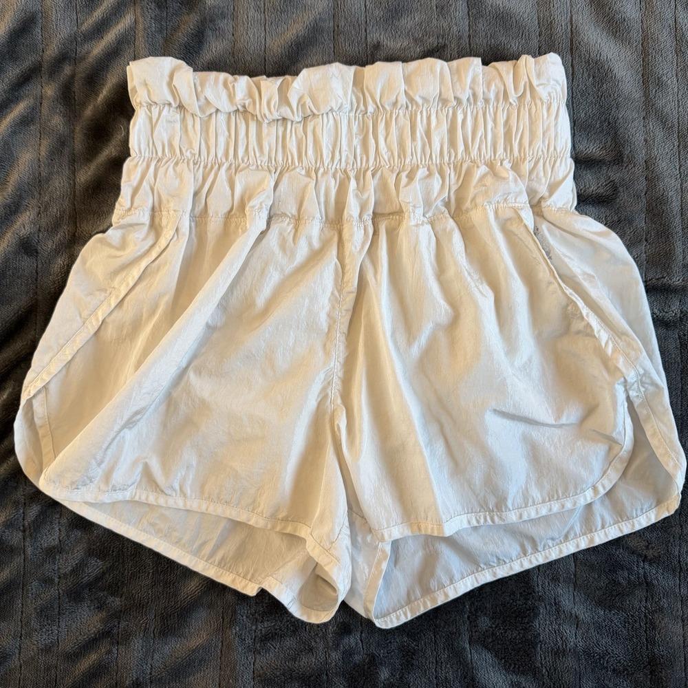 FP Movement Free People Women's‎ The Way Home Shorts White Size Small High Waist
